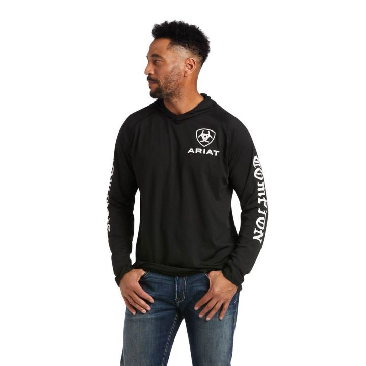 Ariat Compton Cowboys Tek Base Sweatshirt Črne | UERx0dja