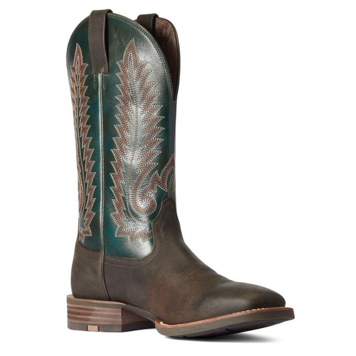 Ariat Creston Western Boot Rjave | aXDkVruP