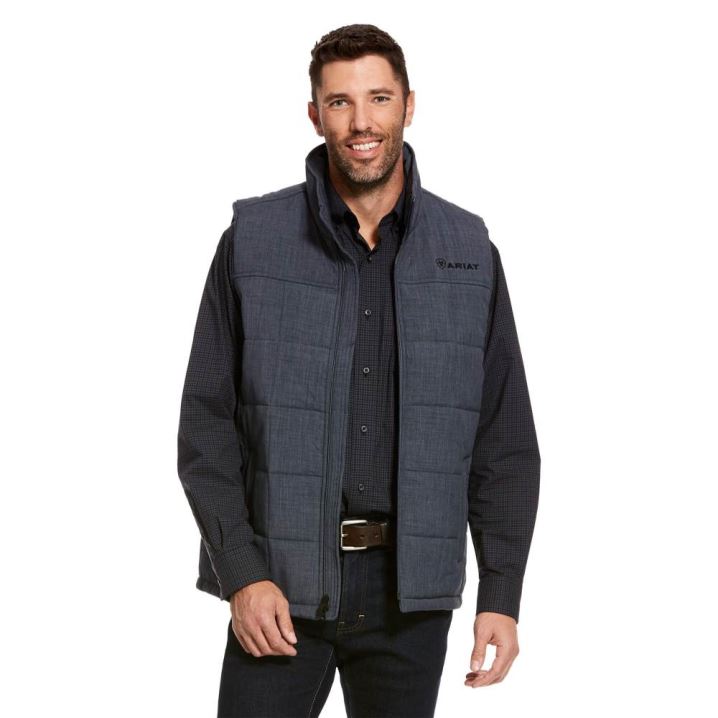 Ariat Crius Insulated Vest Slate Heather | NCjrkmao