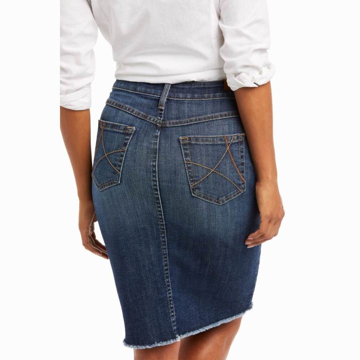 Ariat Denim Skirt Zlate | 24ujVmyY