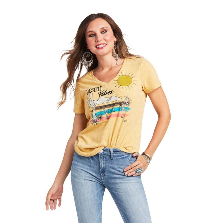 Ariat Desert Vibes Shirt Oranžne | hfGJOf6V