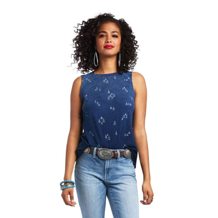 Ariat District Tank Indigo | SRfDajRt