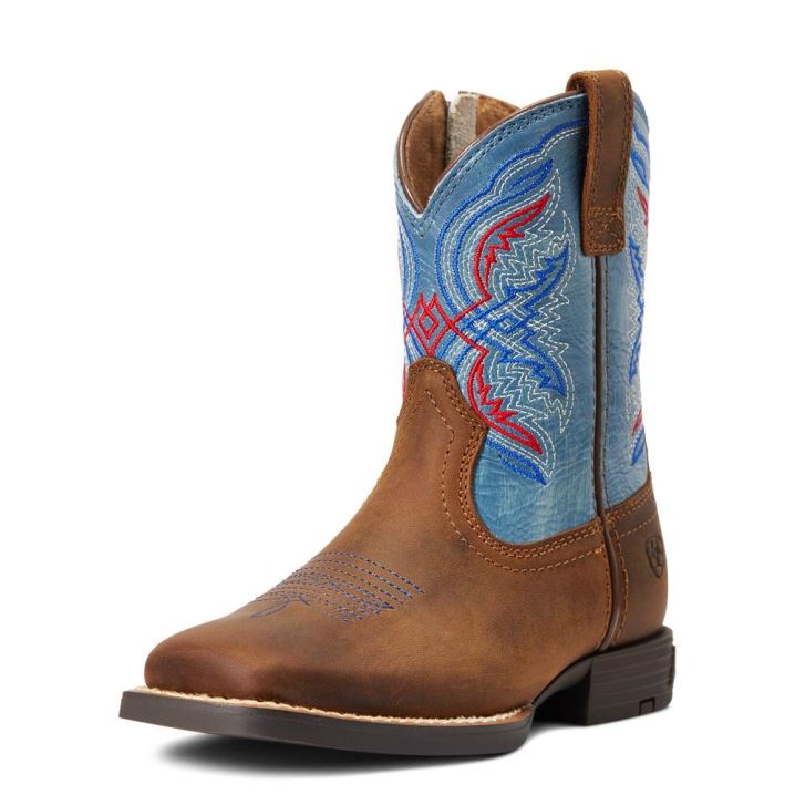 Ariat Double Kicker Western Boot Rjave | cEkRLi2v