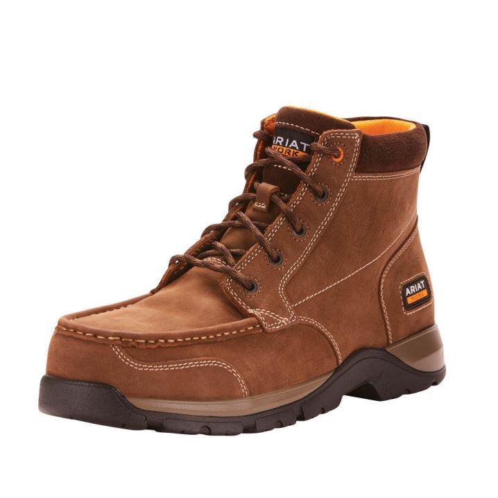 Ariat Edge LTE Chukka Composite Toe Work Boot Temno Rjave | M2Syqokw