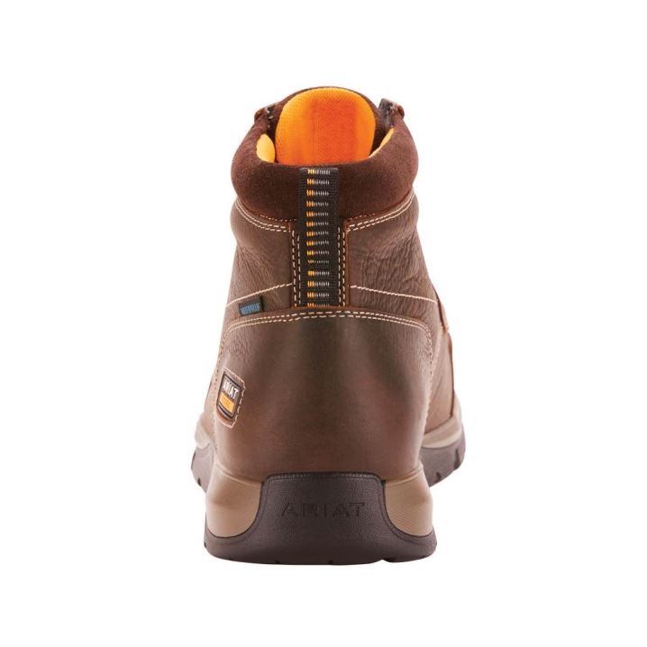 Ariat Edge LTE Chukka Waterproof Composite Toe Work Boot Temno Rjave | xJvMgCoI