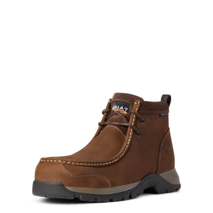 Ariat Edge LTE Moc Composite Toe Work Boot Temno Rjave | AarUcJ2P