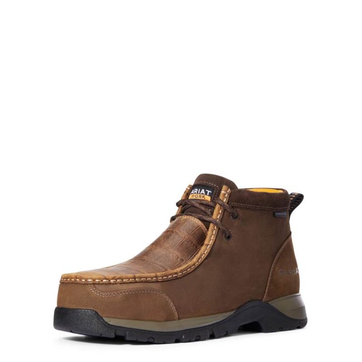 Ariat Edge LTE Moc Composite Toe Work Boot Rjave | rkYNZ386