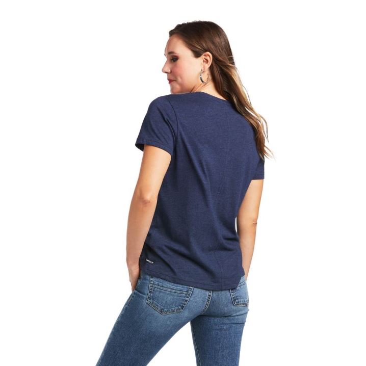 Ariat Element T-Shirt Temno Modre | YXX2PNE8