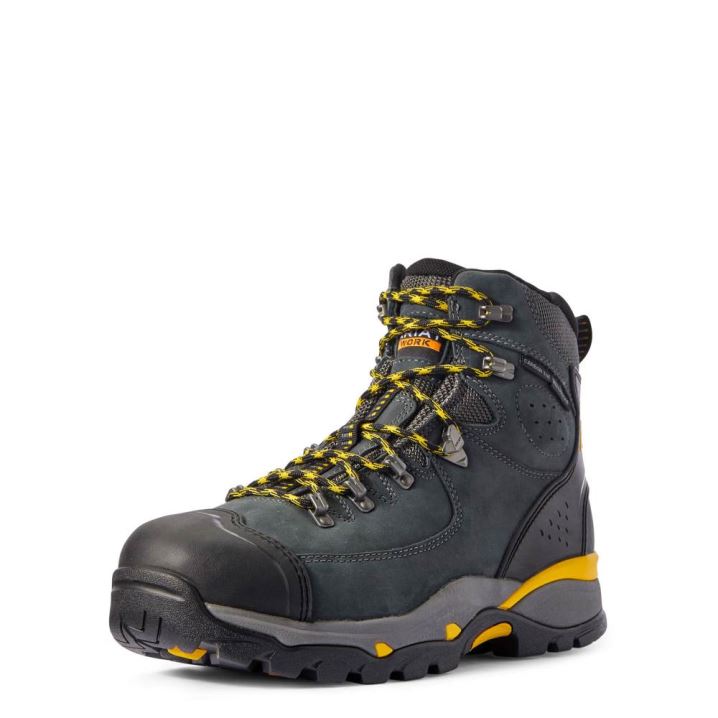 Ariat Endeavor 6" Waterproof Carbon Toe Work Boot Temno | EvIMUA0e