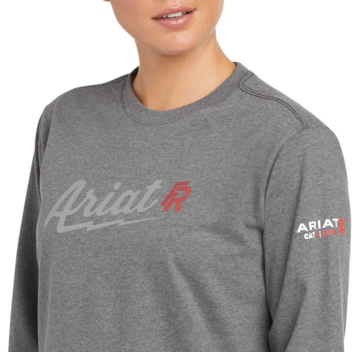 Ariat FR Bolt Grafične T-Shirt Sive | 4ykVqHeB