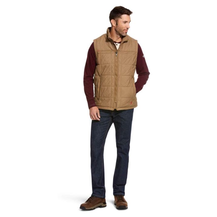 Ariat FR Crius Insulated Vest Kaki | 5fmvFlbi