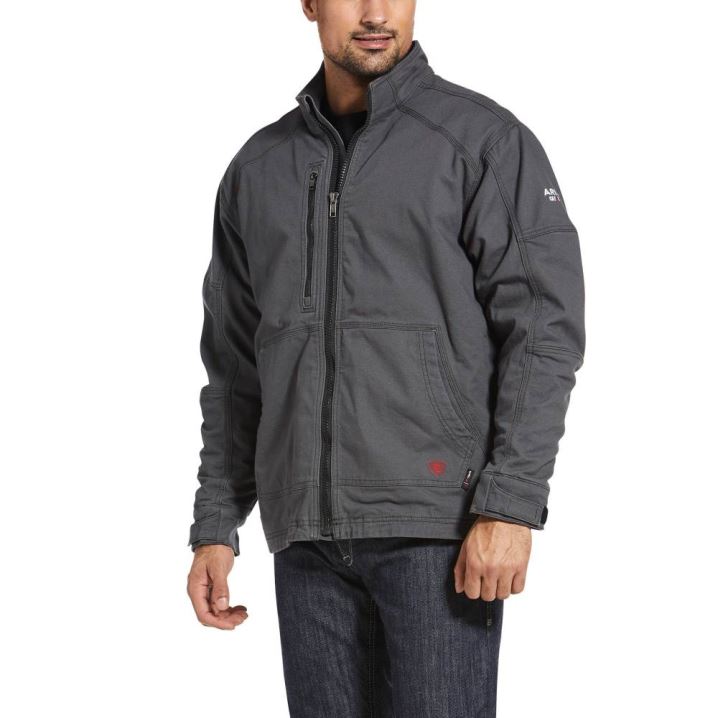 Ariat FR DuraLight Stretch Canvas Field Jacket Sive | afX6l0X8