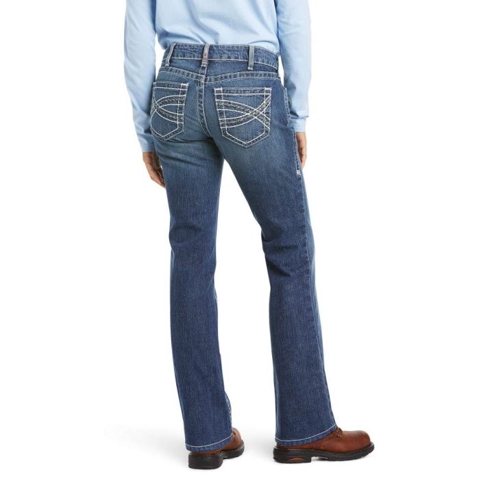 Ariat FR DuraStretch Entwined Boot Cut Jean Oceanside | BrtiVU8R