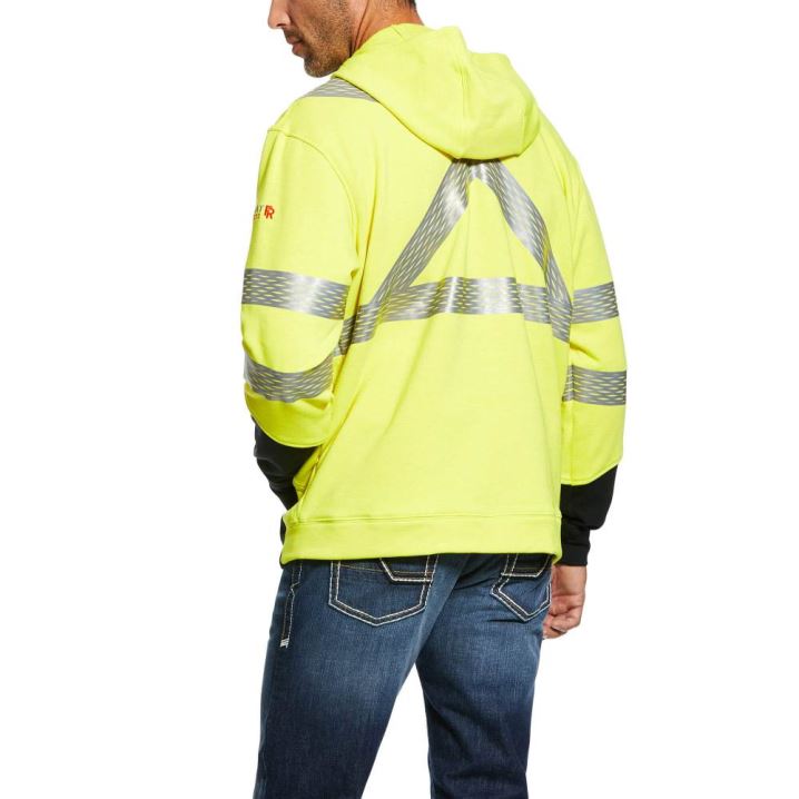 Ariat FR Hi-Vis Hoodie Rumene | ySENSIir