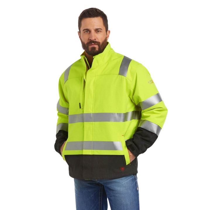 Ariat FR Hi-Vis Waterproof Insulated Jacket Rumene | pUU9Pqr2