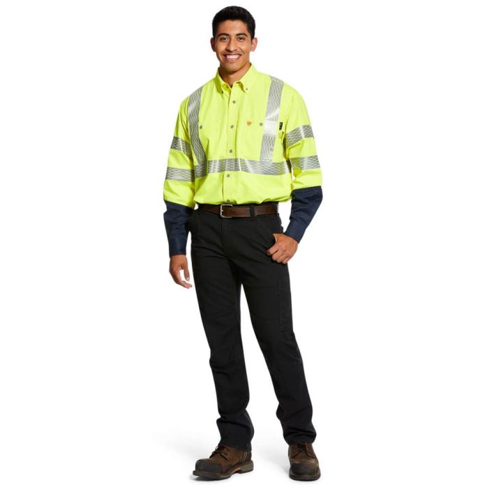 Ariat FR Hi-Vis Work Shirt Rumene | NifYXROe