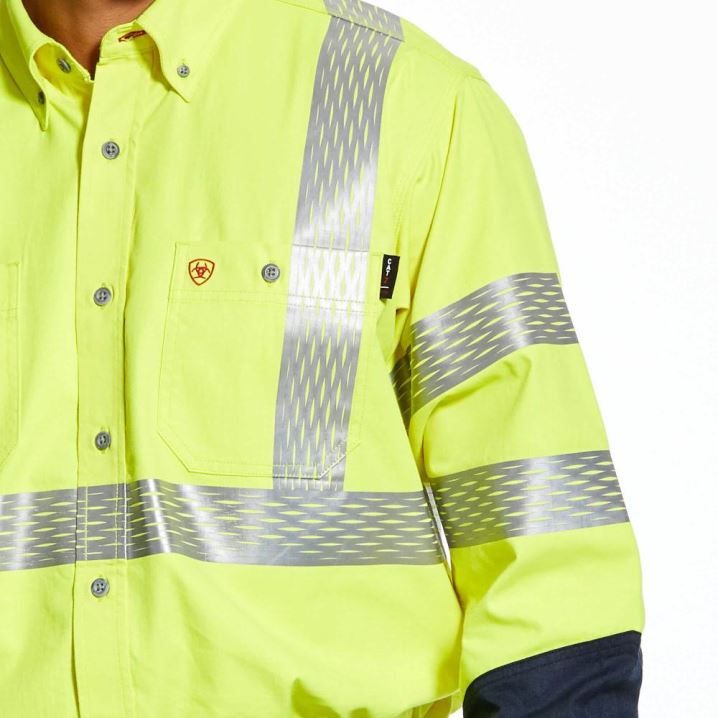 Ariat FR Hi-Vis Work Shirt Rumene | NifYXROe