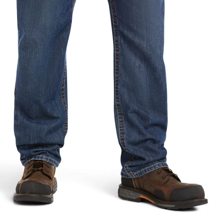 Ariat FR M3 Loose Basic Stackable Straight Leg Jean Flint | eShGDzF4