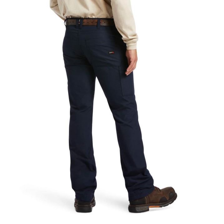 Ariat FR M5 Straight DuraLight Ripstop Stackable Straight Leg Pant Temno Modre | oPIqEVww