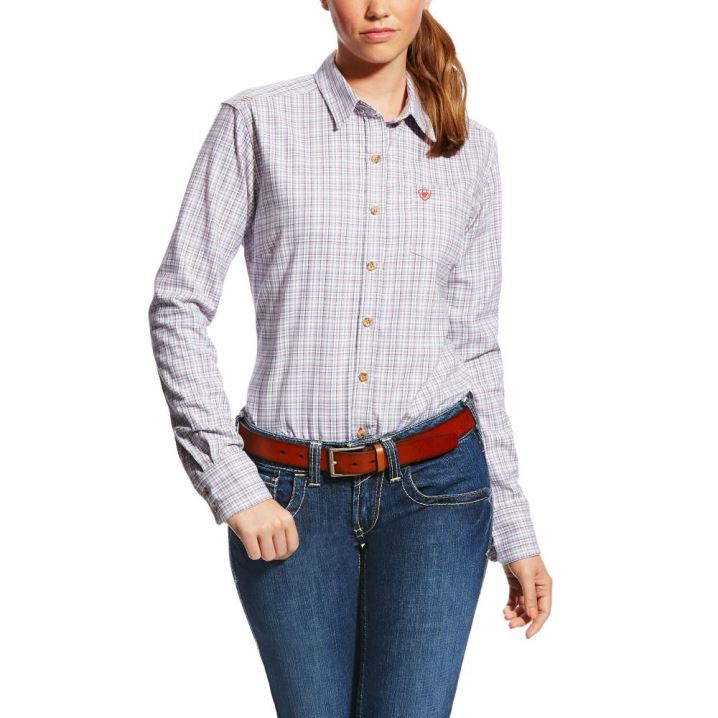 Ariat FR Marion Work Shirt Vijolične | KZhGsBQ8