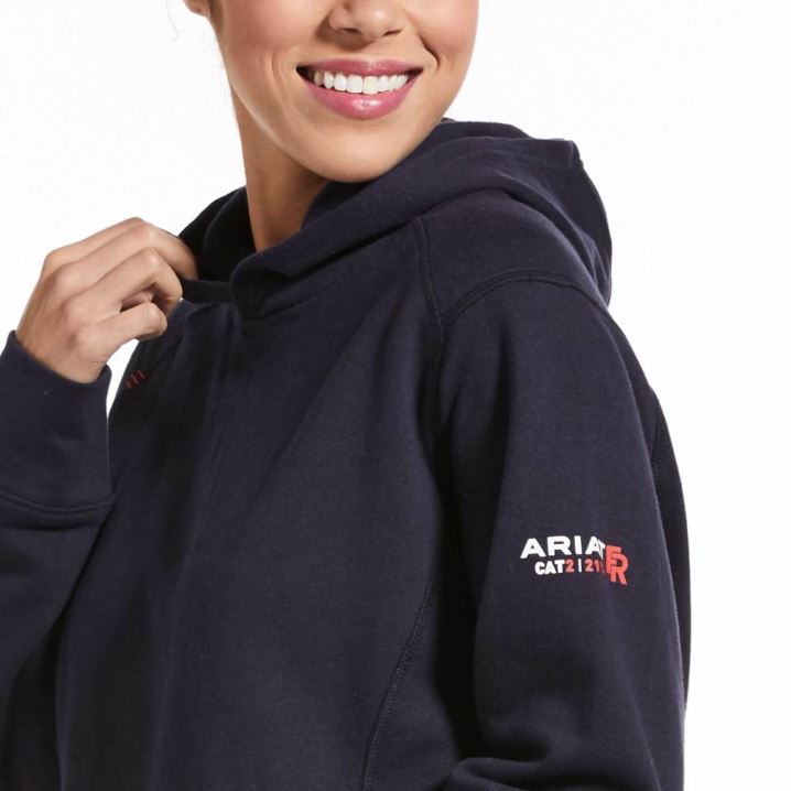 Ariat FR Rev Pullover Hoodie Temno Modre | PpomxIB9