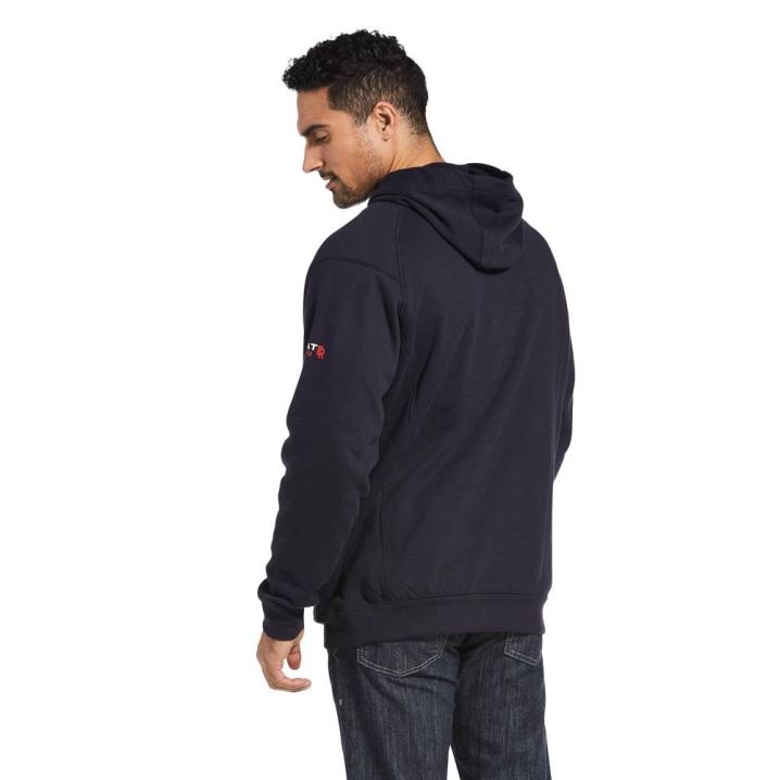 Ariat FR Rev Pullover Hoodie Temno Modre | fET9csnQ