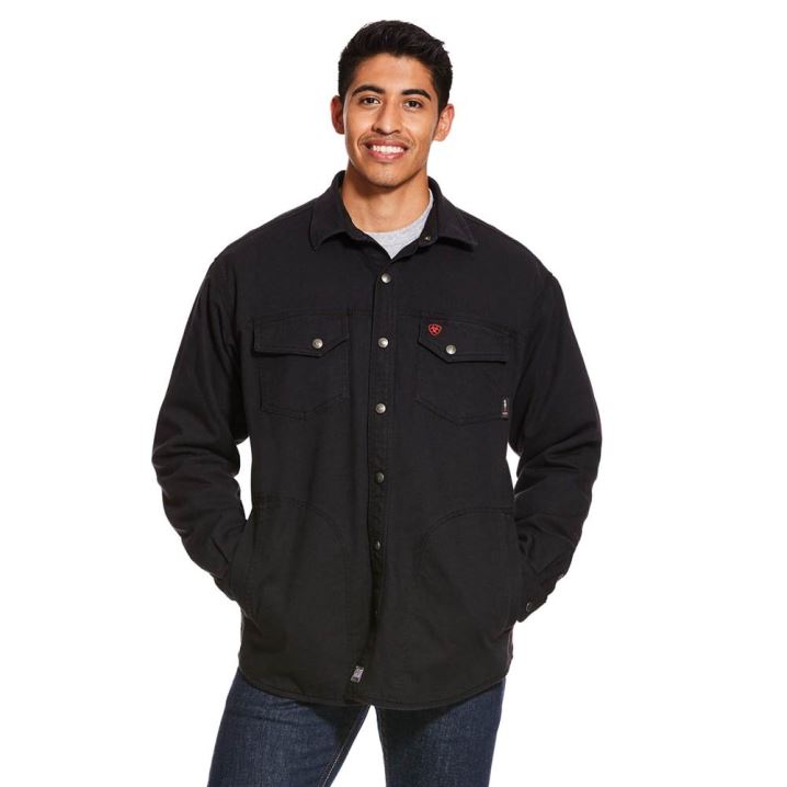 Ariat FR Rig Shirt Jacket Črne | tUtQRv3W