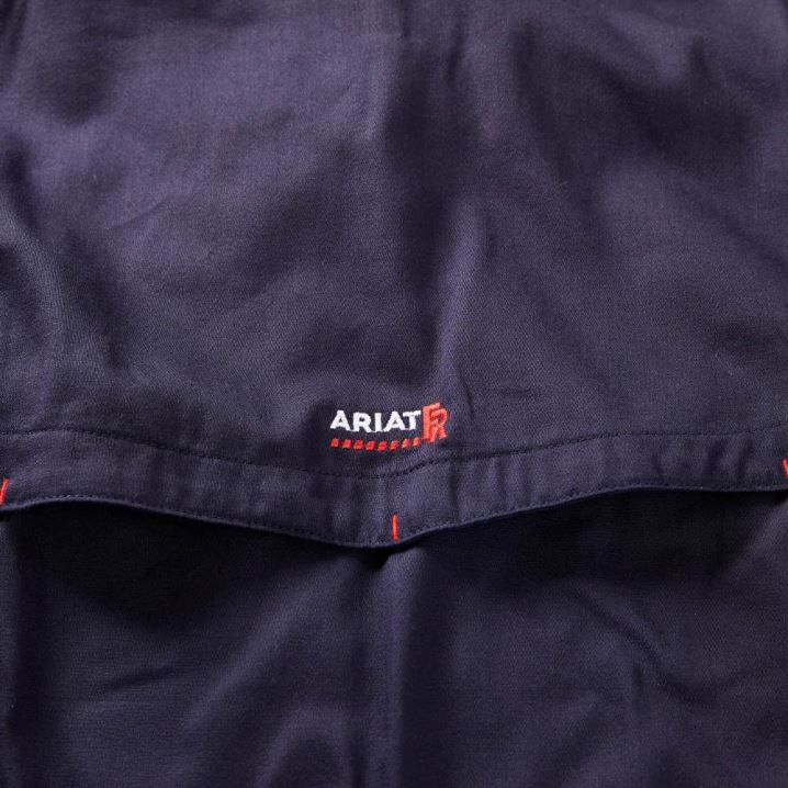 Ariat FR Solid Vent Work Shirt Temno Modre | FUn5q01n