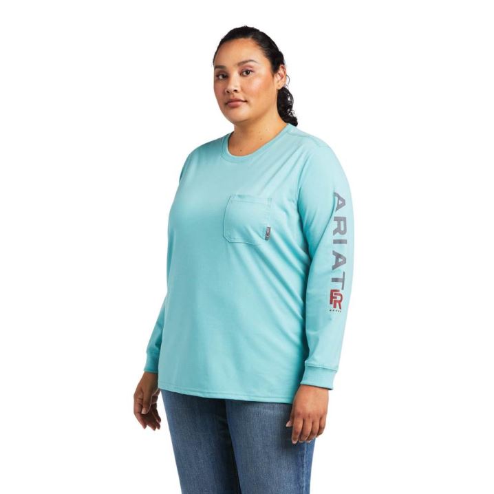 Ariat FR Stretch Logo T-Shirt Meadowbrook | ijR0lWqf