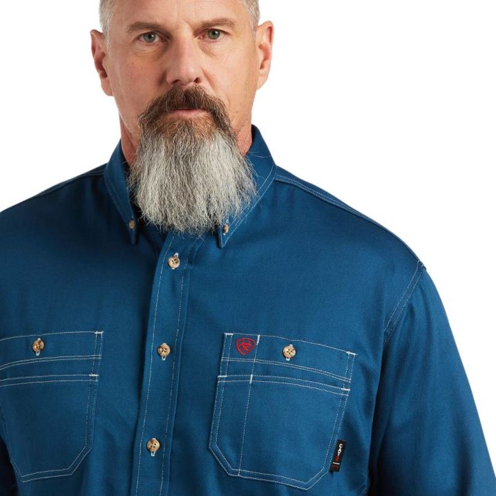 Ariat FR Vented Work Shirt Skyfall | et7VpwMN