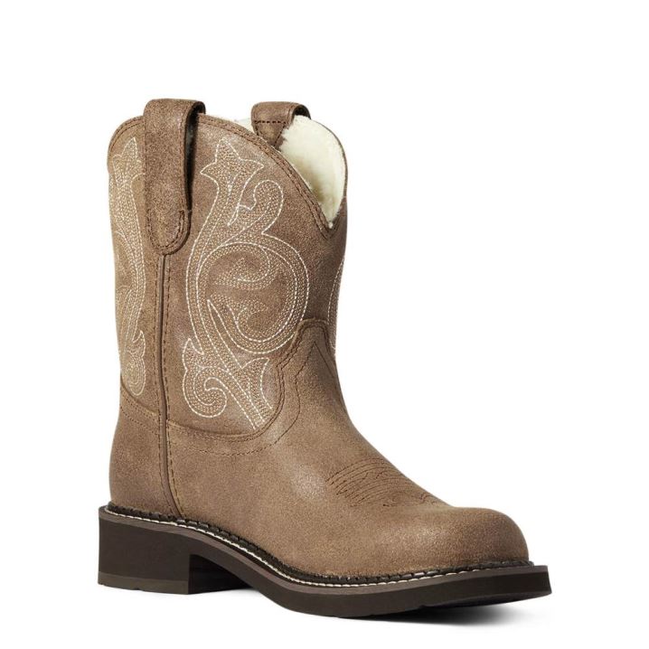 Ariat Fatbaby Cozy Western Boot Sive Rjave | Spt5piAa