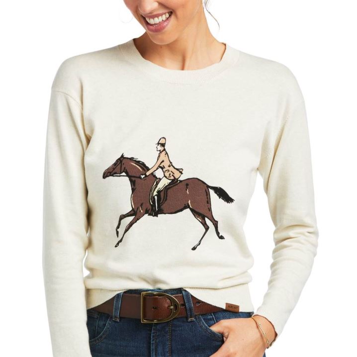 Ariat Floret Sweatshirt Kremna | eNfZ2cD7