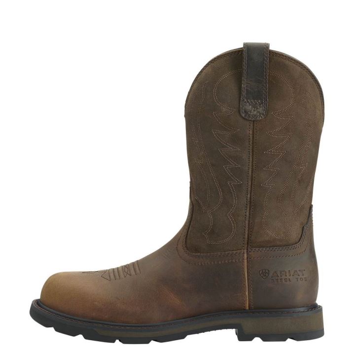 Ariat Groundbreaker Steel Toe Work Boot Rjave | cSGiXNXQ