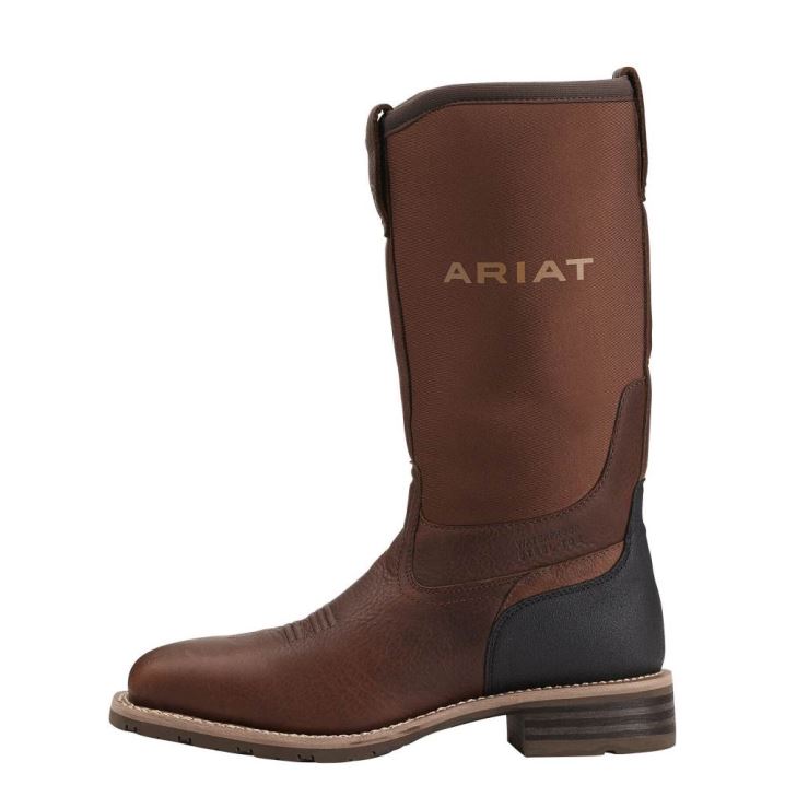 Ariat Hibrid All Weather Waterproof Steel Toe Work Boot Rjave | 7mRsXMoI