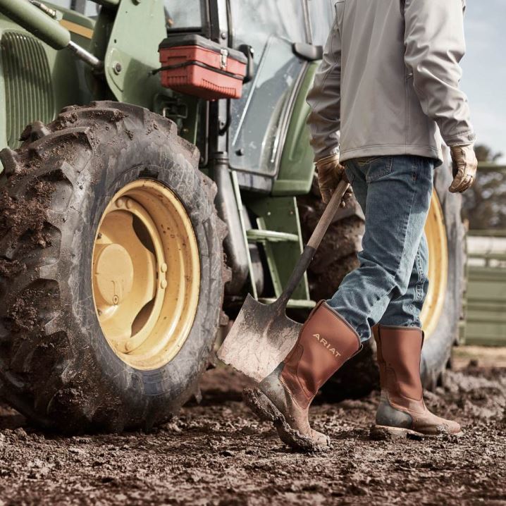 Ariat Hibrid All Weather Waterproof Steel Toe Work Boot Rjave | 7mRsXMoI