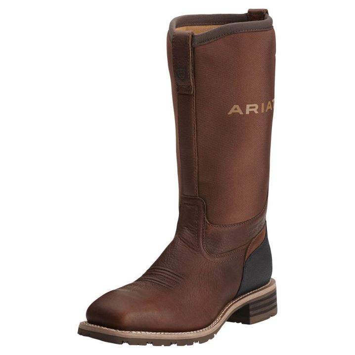 Ariat Hibrid All Weather Waterproof Steel Toe Work Boot Rjave | 7mRsXMoI