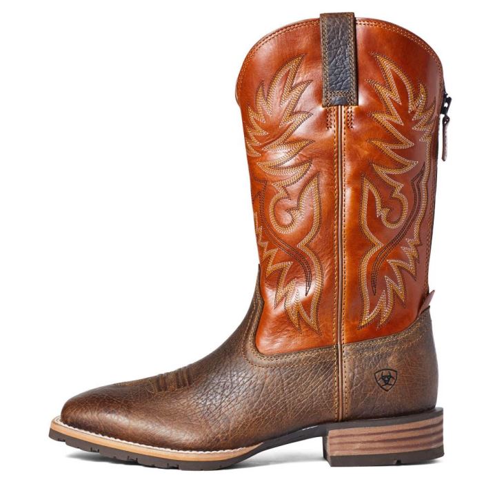 Ariat Hibrid Big Boy Back Zip Western Boot Oranžne | 6a5r0RqO