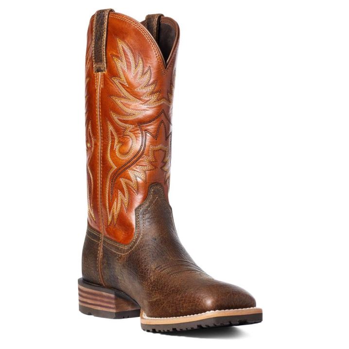 Ariat Hibrid Big Boy Back Zip Western Boot Oranžne | 6a5r0RqO