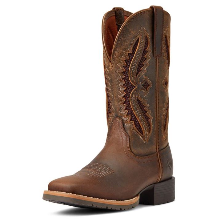 Ariat Hibrid Rancher VentTek 360° Western Boot Rjave | xCasLLeW