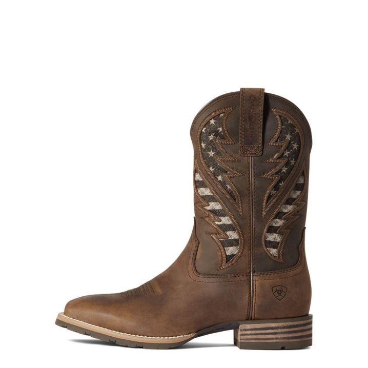 Ariat Hibrid VentTEK Western Boot Rjave | wAv83HdH