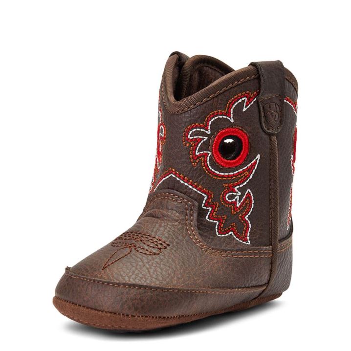 Ariat Infant Lil\' Stompers Rough Stock Boot Rjave | TgHqmBnv