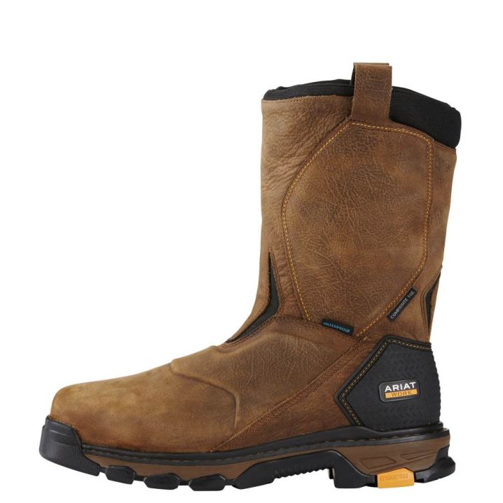 Ariat Intrepid Pull-On Waterproof Composite Toe Work Boot Rjave | E52PEkYU