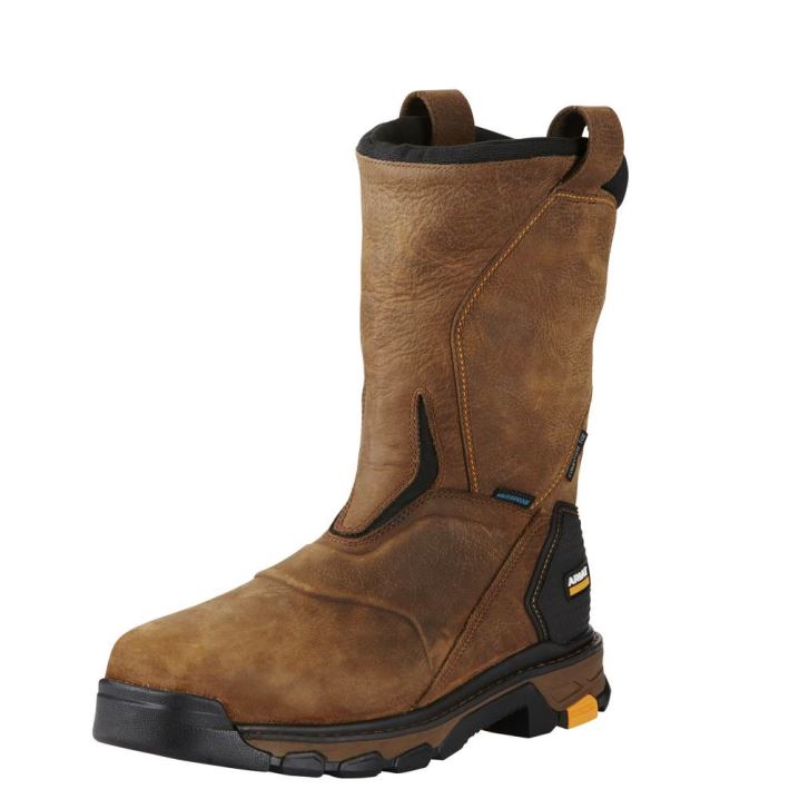 Ariat Intrepid Pull-On Waterproof Composite Toe Work Boot Rjave | E52PEkYU