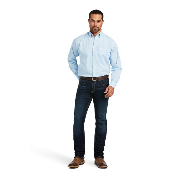 Ariat Jai Classic Fit Shirt Cerulean | uglghT7a