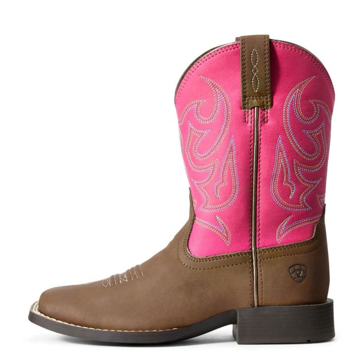 Ariat Jr Champ Western Boot Rjave | aW4AKlJ6