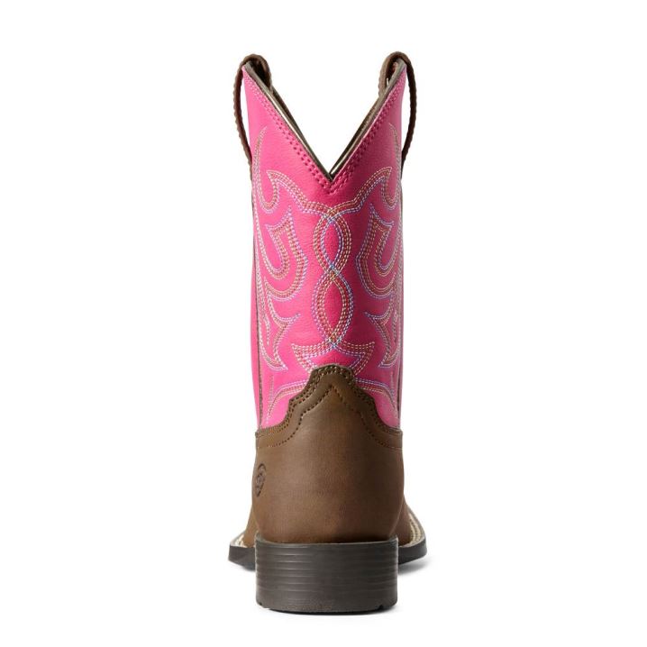 Ariat Jr Champ Western Boot Rjave | aW4AKlJ6