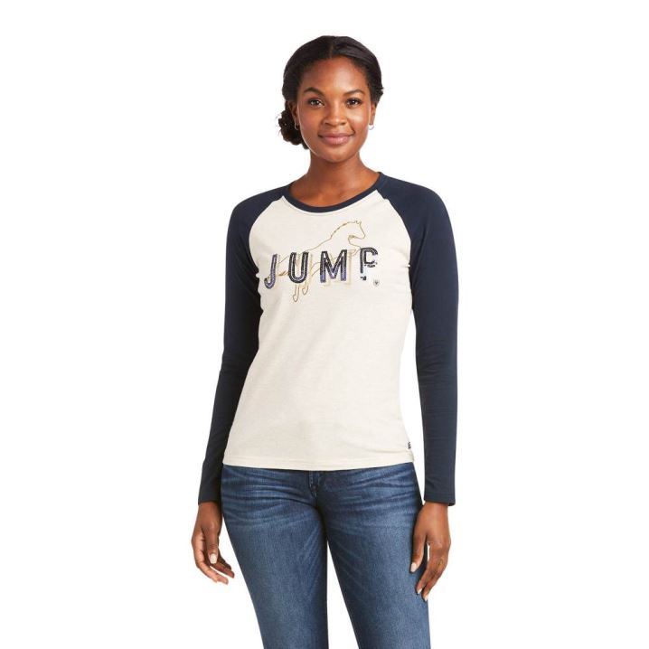 Ariat Jump T-Shirt Temno | JGlm9M8v