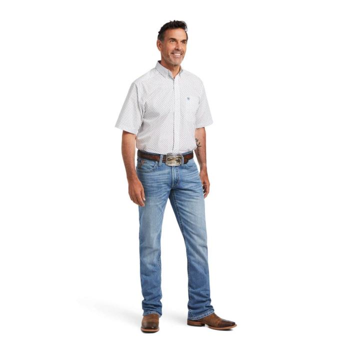 Ariat Kaspar Classic Fit Shirt Bele | iTeWPgQS