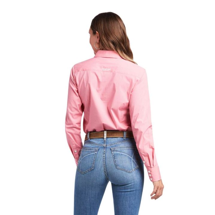 Ariat Kirby Stretch Shirt Bele | hBB2iI47