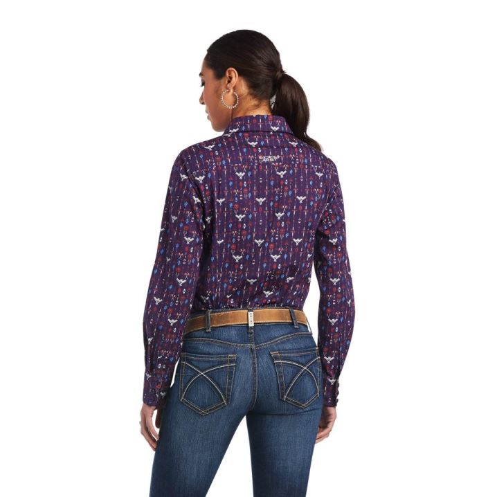 Ariat Kirby Stretch Shirt Tribal Lore Print | 12IZCW00